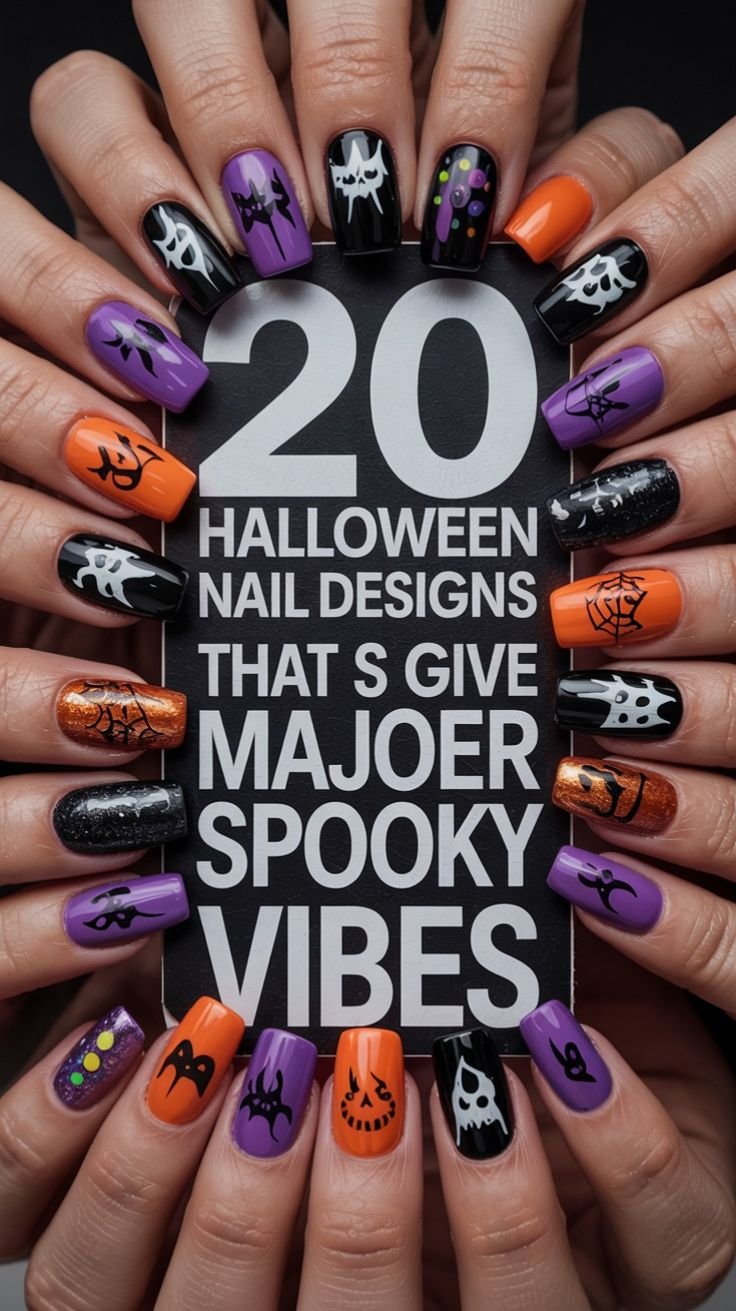 Ethereal matte ghost Halloween nail designs nailed for perfection
