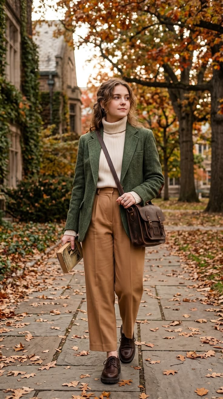 A selection of classic footwear: leather boots, loafers, and oxfords, suitable for poet core.