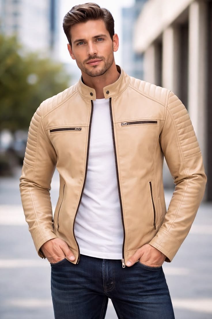 Close-up of a stiff, structured fabric suitable for a high collar jacket