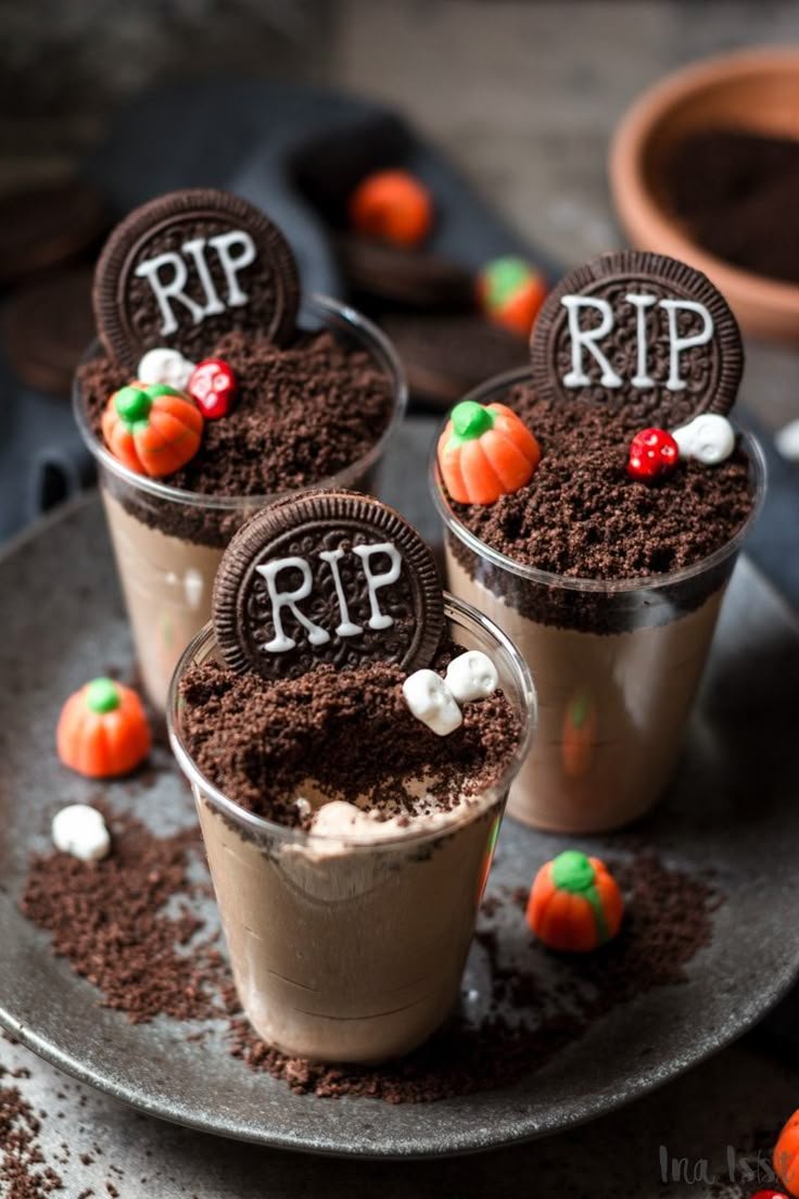 Custom cookies utilizing specialized halloween desserts text stamps