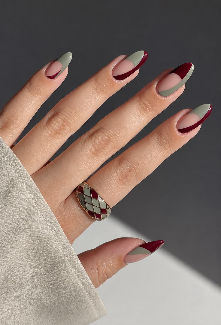 Rich amber resin and tortoiseshell layered nail art perfect for autumn styling