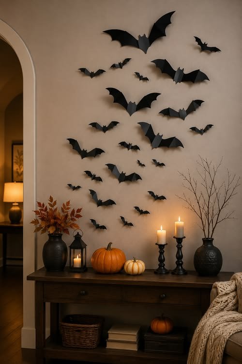 Antique-style haunted mirror decoration revealing a ghostly face
