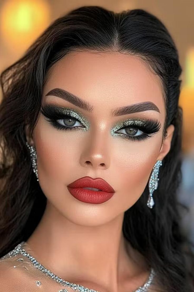 A makeup artist correcting common dark mermaid makeup application mistakes