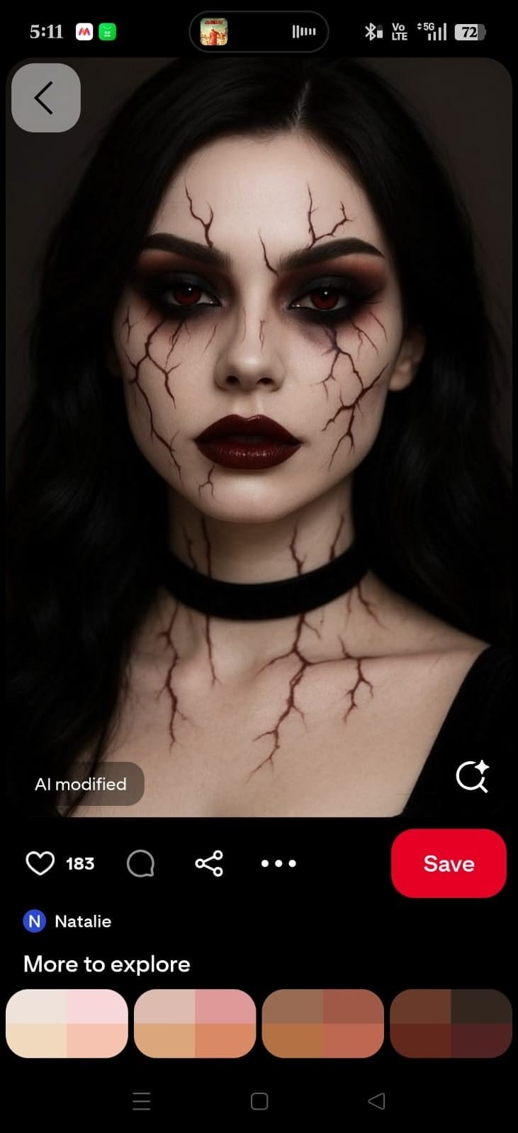 Fierce werewolf halloween makeup looks men with heavy shading and faux hair