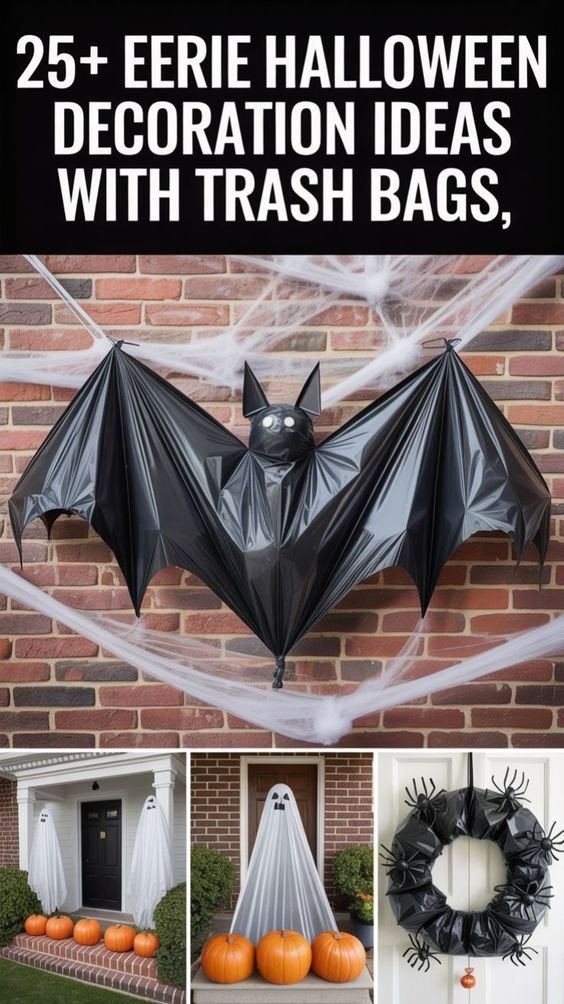 Metal hoops and black twine for spider web halloween crafts diy decor