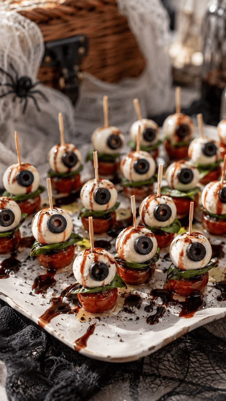 Dark savory dip featuring a sour cream spiderweb design perfect for a halloween snacks party