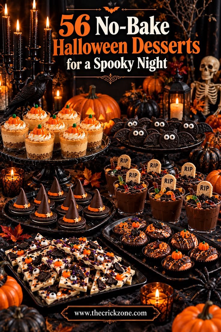 Beautifully coated halloween desserts oreo treats with spooky designs