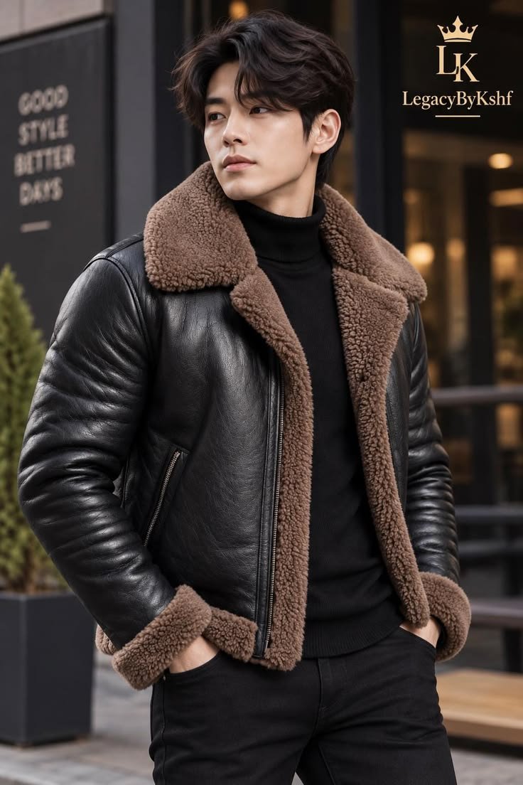 Close-up of a high collar jacket providing warmth around the neck