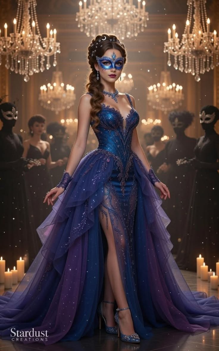 Intricate midnight masquerade hanna karlzon style coloring art