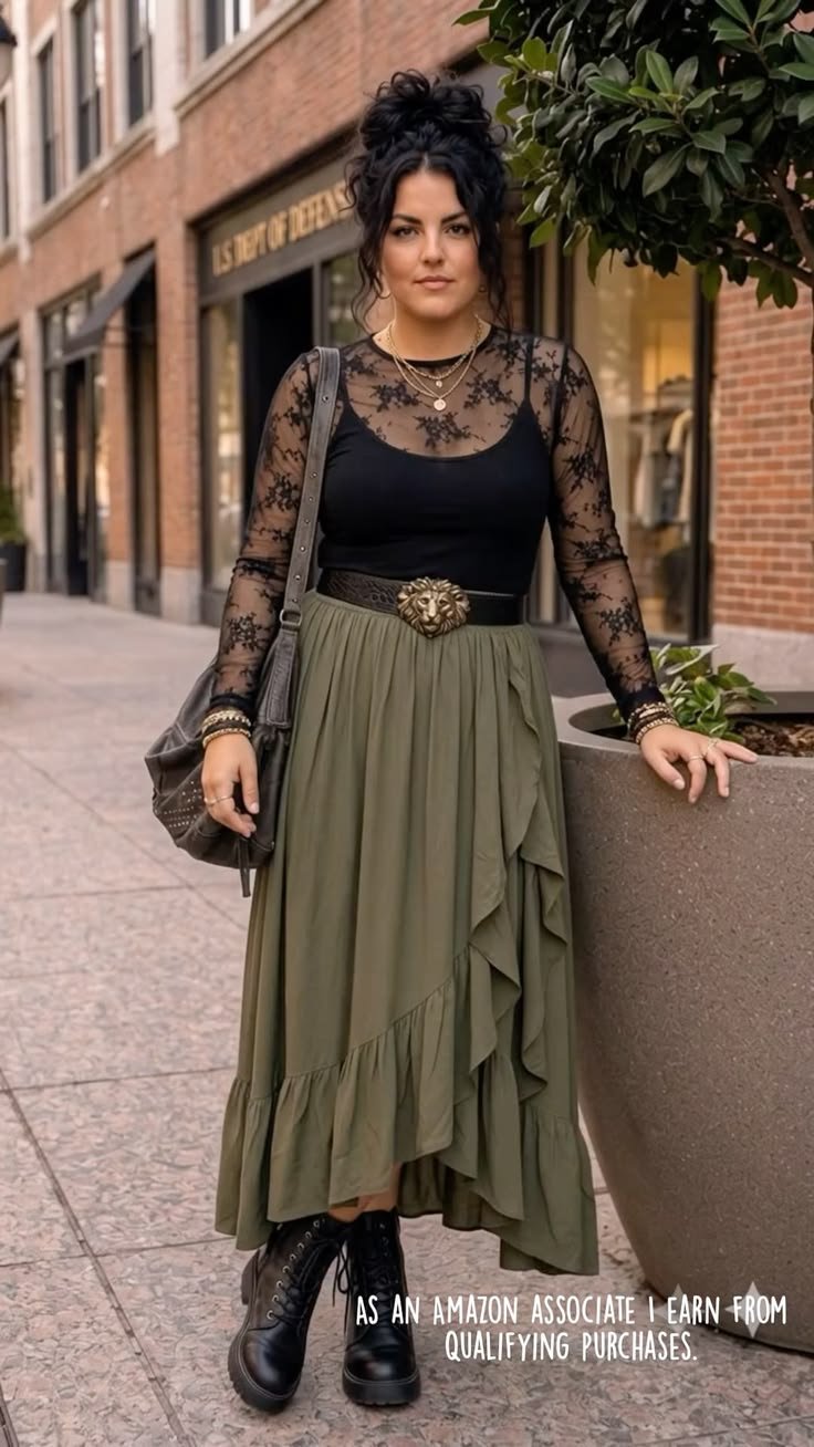 Sustainable fashion choices and thrifting for the witch outfits aesthetic