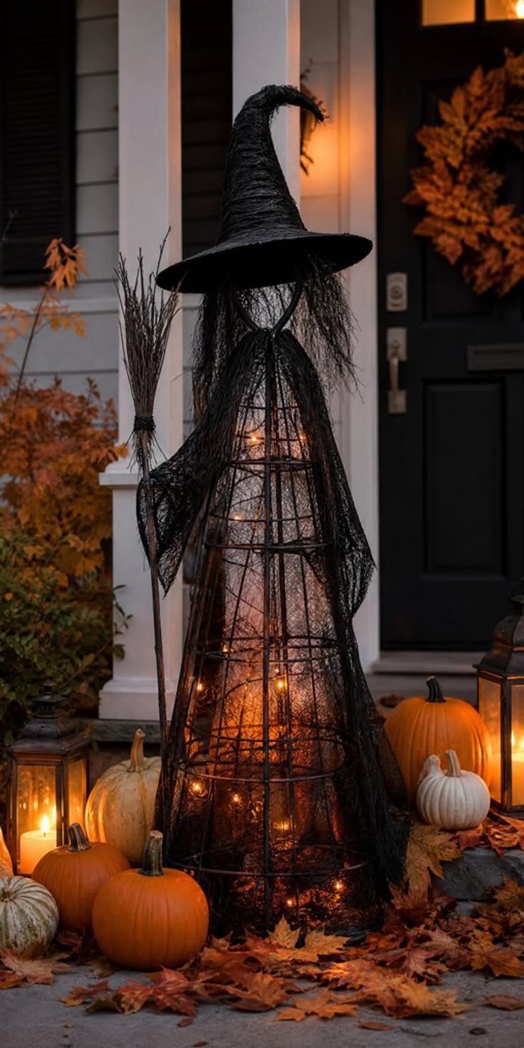 Poseable faux ravens perched on gates and fences for halloween decorations outdoor