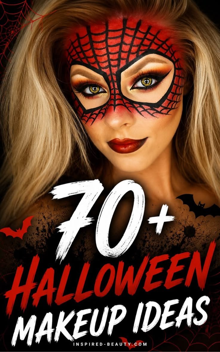 Adorable fawn halloween makeup looks cute with white spots and bronzed skin