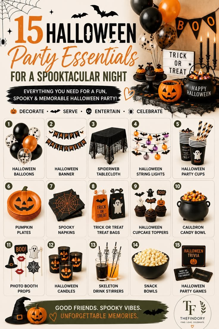 Halloween party theme ideas with vintage and modern concepts