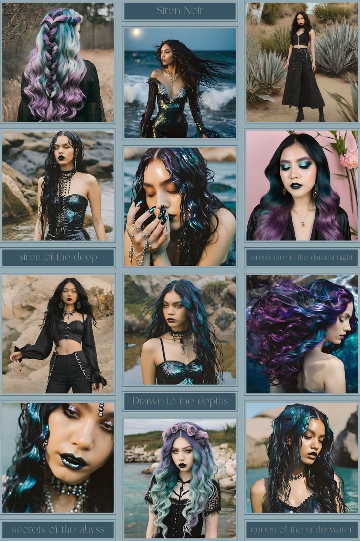 Comparison of dark siren makeup vs standard glamorous party makeup looks