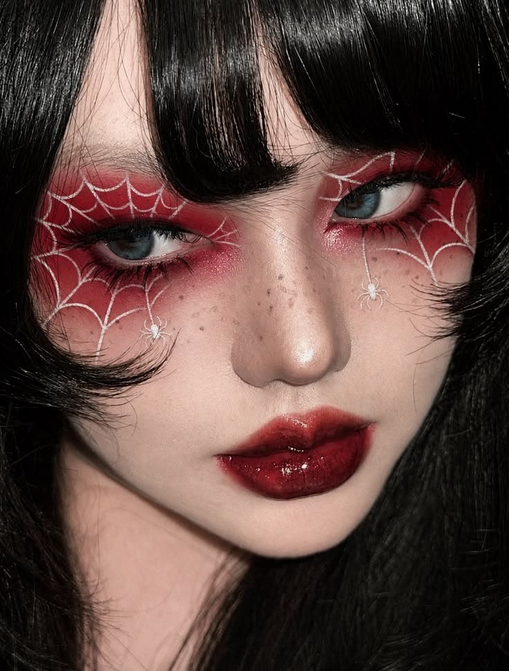 Horrifying zombie makeup with liquid latex wounds and fake blood
