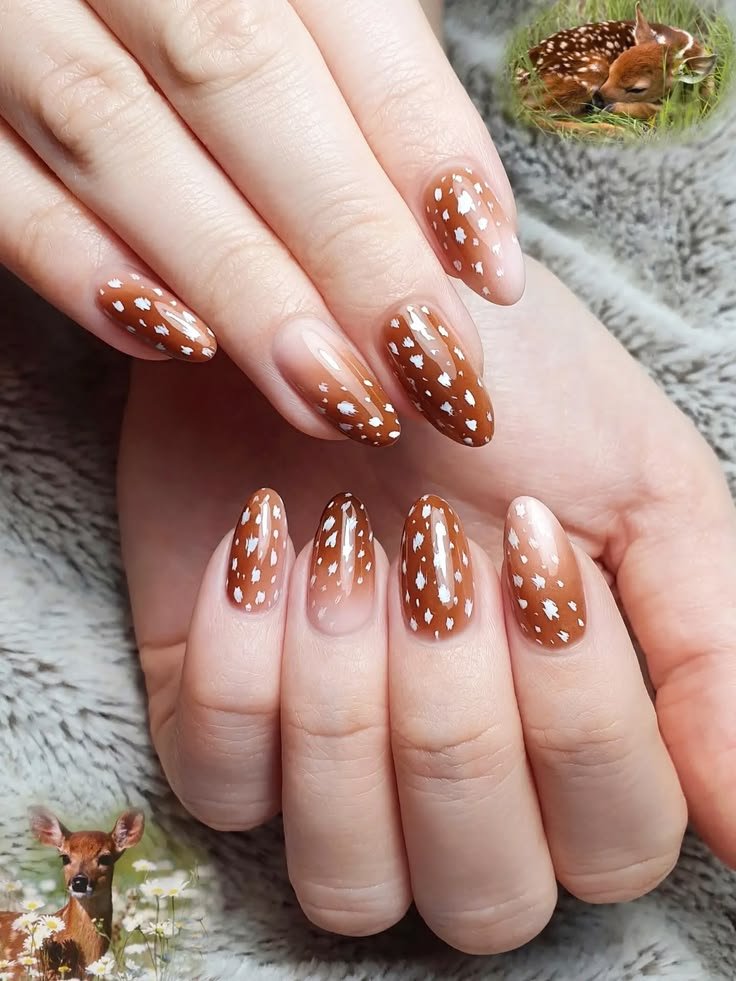 Professional macro photography capturing clean deer naihs manicure in outdoor sunlight