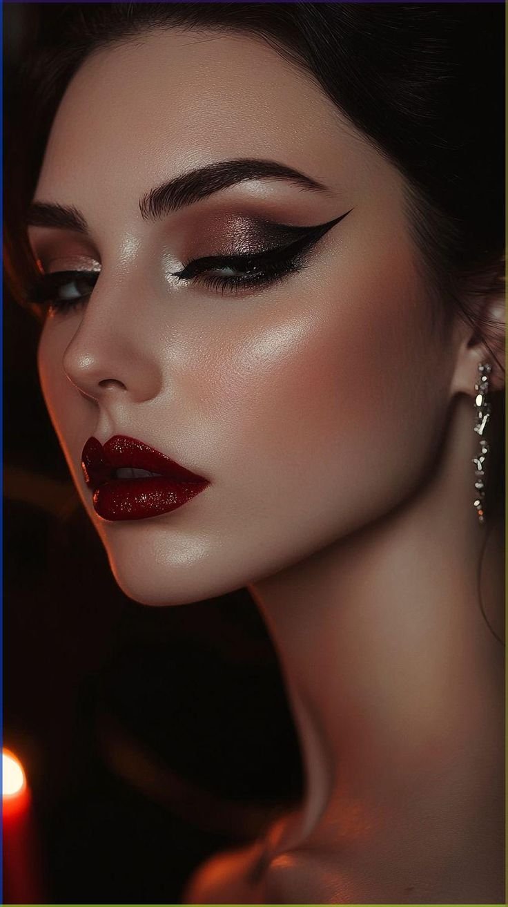 A simple version of dark siren makeup suitable for beginners