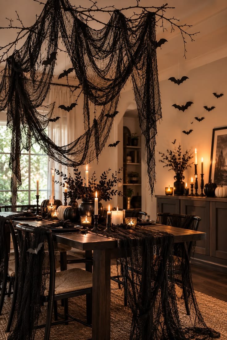 Bloody handprint window clings designed specifically for halloween party decor bathroom setups
