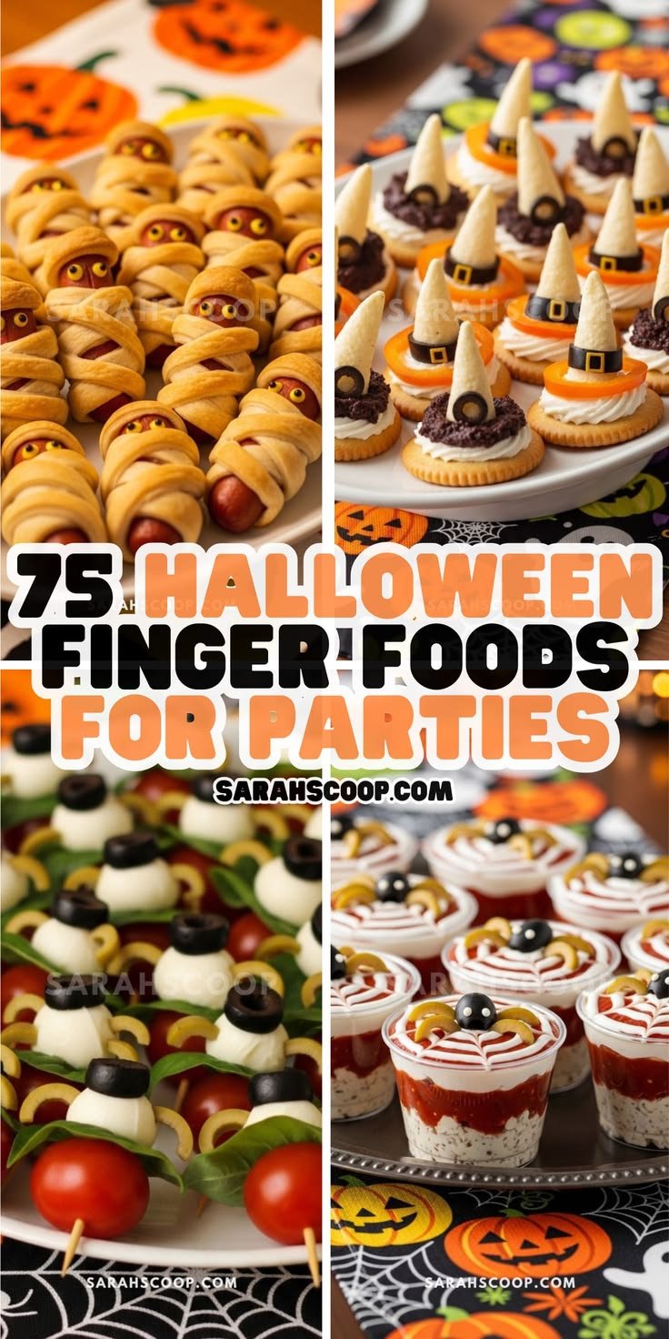 Gourmet sweet treat platter forming a perfect Halloween party food table set