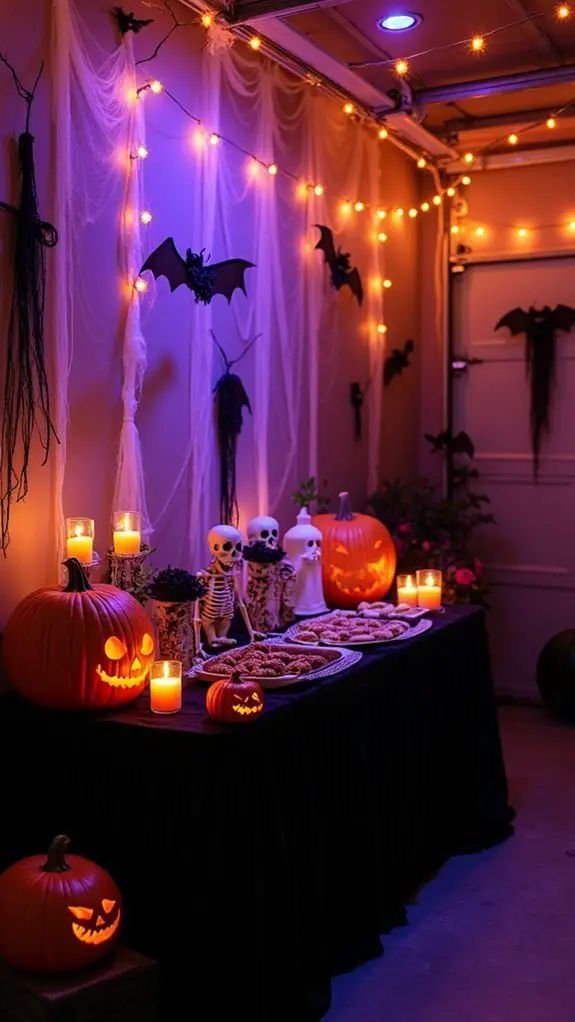 Halloween party makeup ideas with skull and glam looks