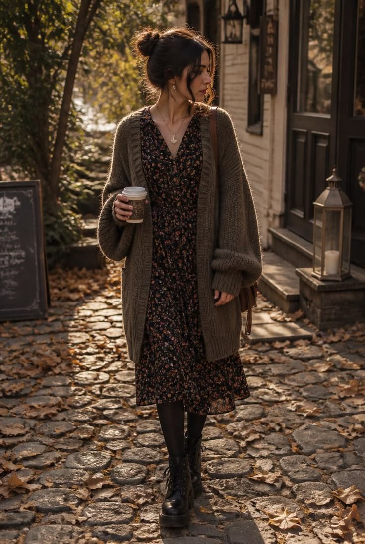 A person in warm, layered poet core winter clothing, including a heavy coat.