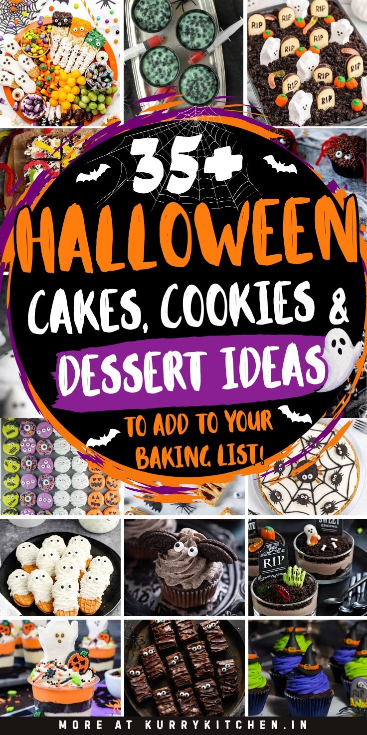 Detailed view of chocolate halloween desserts cupcakes cooling on a stainless steel rack.
