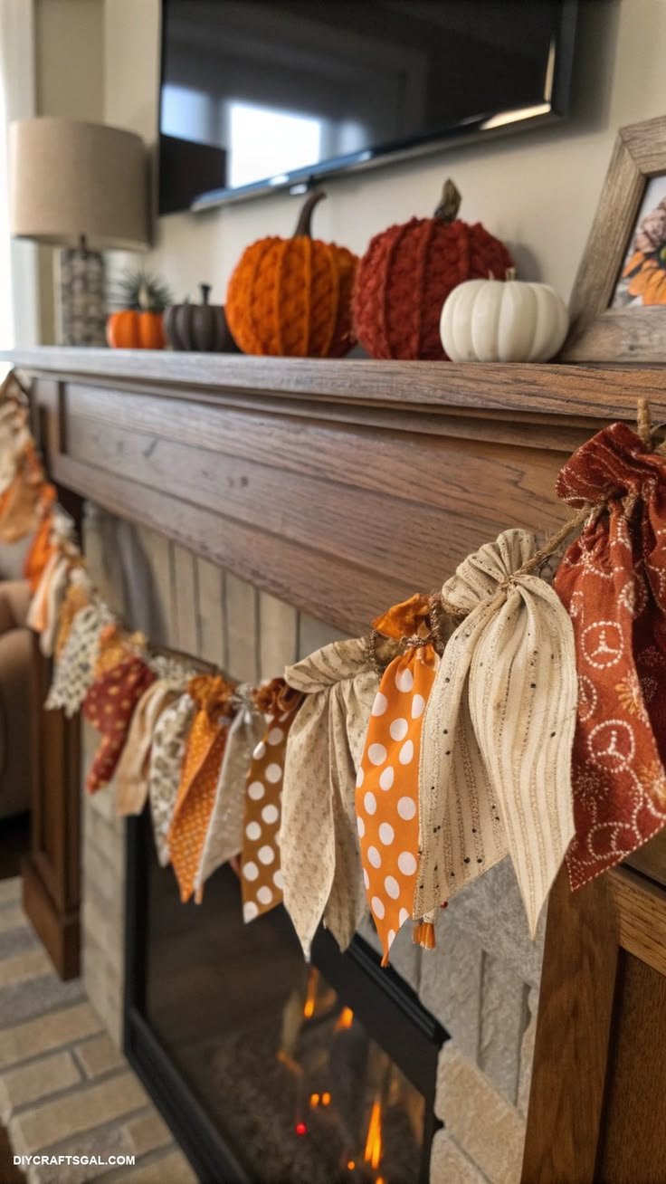 Vertical reclaimed wood welcome porch sign displaying autumn leaves and stenciled letters