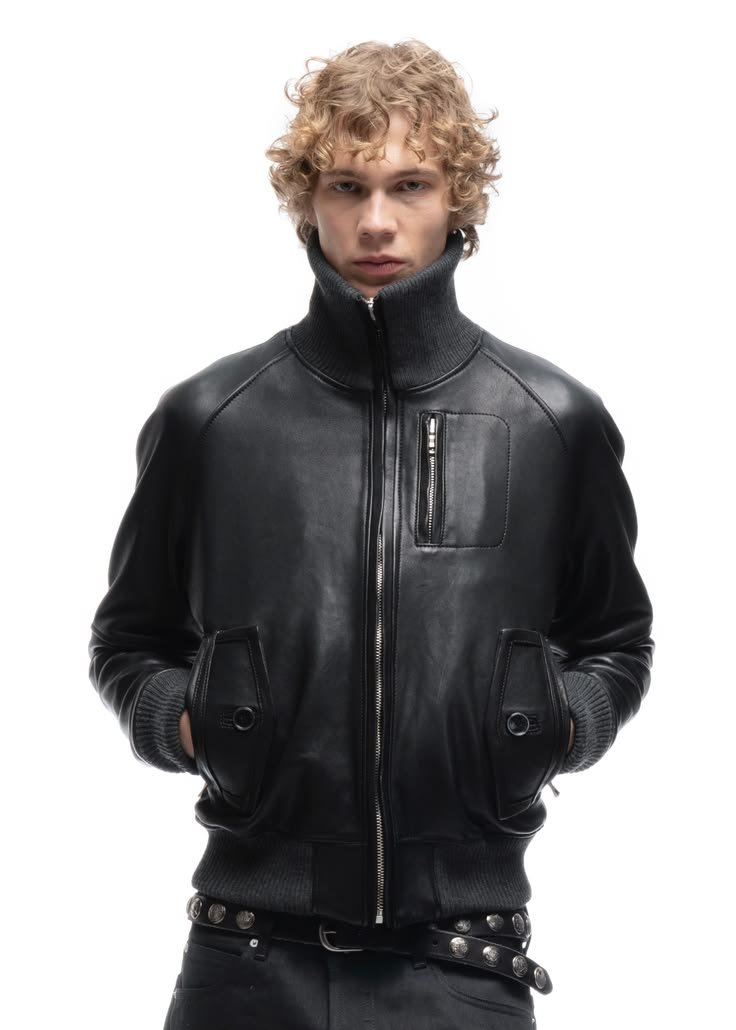 Classic high collar jacket design on a mannequin, showcasing timeless appeal