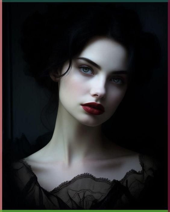 A man with a sharp jawline, dark hair, and a subtle, brooding expression, showcasing male vampire beauty
